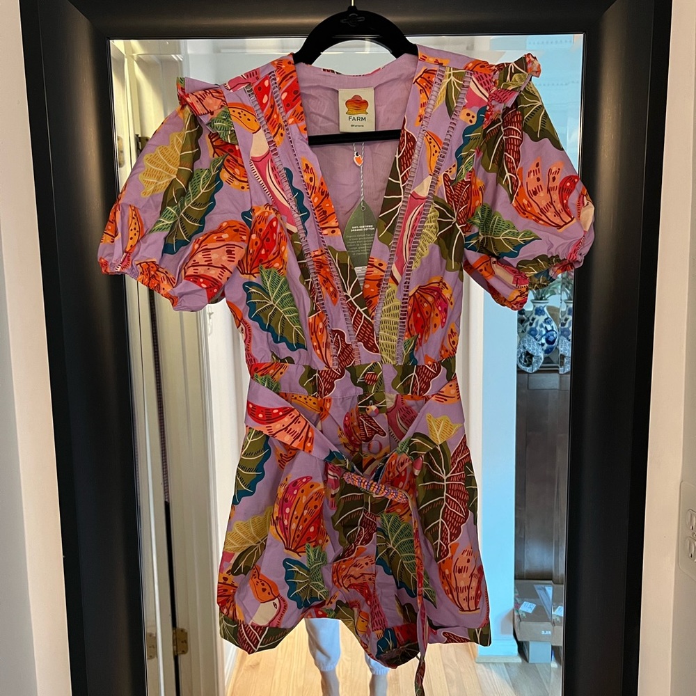 Farm Rio Beaks and Bananas Romper